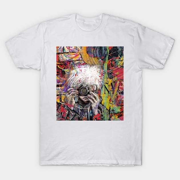 Warhols NYC Street Camera T-Shirt by Dual Rogue